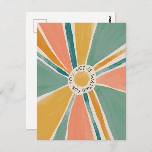 喜びがあなたを待っている – 感動的ポストカード ポストカード (正面/裏面)