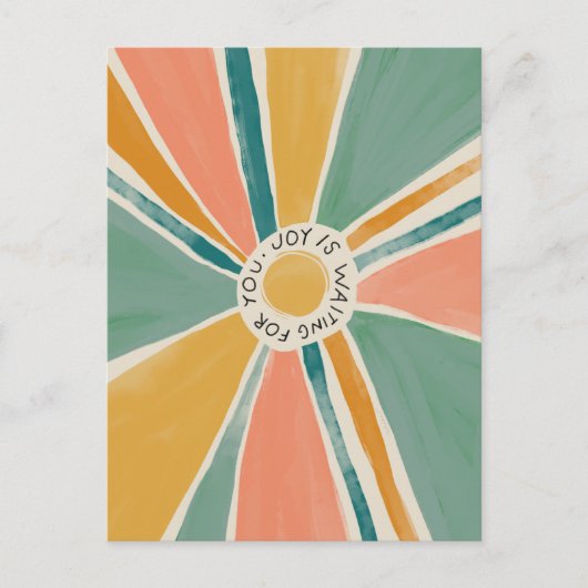 喜びがあなたを待っている – 感動的ポストカード ポストカード (正面)