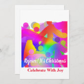 喜びで祝すよクリスマス シーズンカード (正面/裏面)