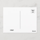 喜びで飛び跳ね！ ポストカード (裏面)