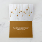 喜びとキリストの存在に満ちたクリスマス シーズンカード (内部)