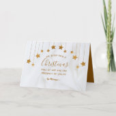 喜びとキリストの存在に満ちたクリスマス シーズンカード (正面)