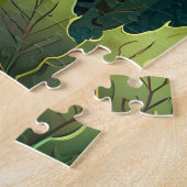 喜びとクリスマスの季節魔法 ジグソーパズル (側面)