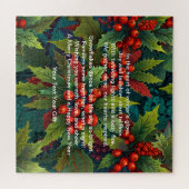 喜びとクリスマスの季節魔法 ジグソーパズル (横)