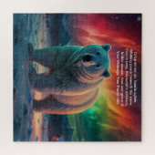 喜びとクリスマスの季節魔法 ジグソーパズル (横)