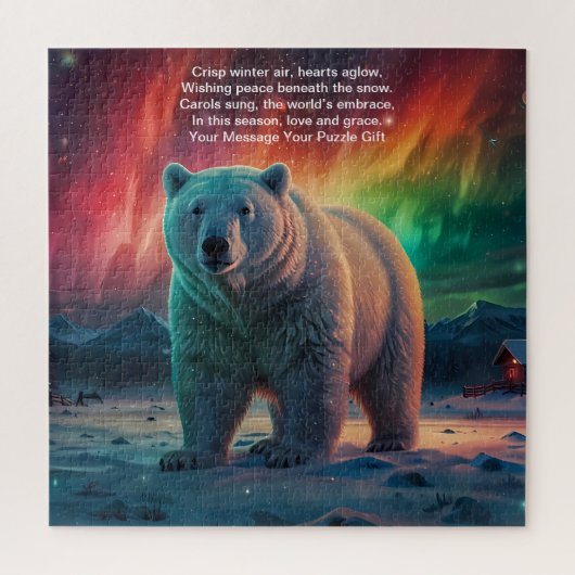 喜びとクリスマスの季節魔法 ジグソーパズル (縦)