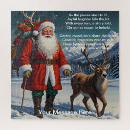 喜びとクリスマスの季節魔法 ジグソーパズル