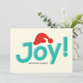 喜びとサンタハット シーズンカード (スタンド正面)