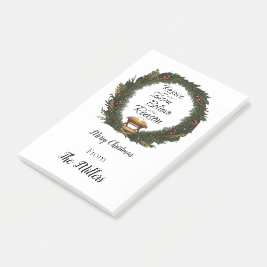 喜びと信じ出生パーソナライズされた ポストイット (アングル)