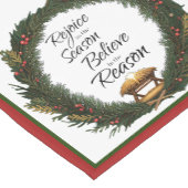 喜びと信じ出生 ショートテーブルランナー (コーナー)