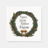 喜びと信じ出生 スタンダードカクテルナプキン (正面)