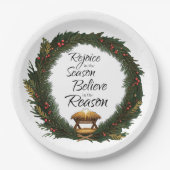 喜びと信じ出生 ペーパープレート (正面)