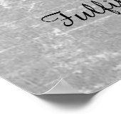 「喜びと充実感」詩芸術ポスター。 ポスター (角)