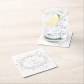 喜びと出て行く – Isaiah 55:12 スクエアペーパーコースター (インサイチュ)