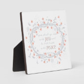 喜びと出て行く – Isaiah 55:12 フォトプラーク (正面)