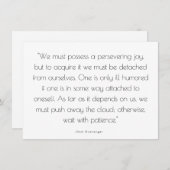 喜びと勇気付けられる – グリーティングカード ノートカード (正面/裏面)