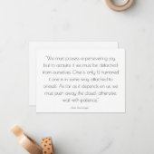 喜びと勇気付けられる – グリーティングカード ノートカード (正面/裏面インサイチュ)