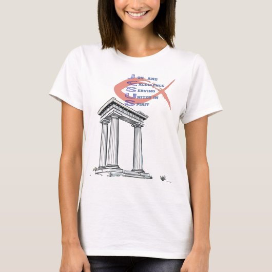 喜びと卓越 Tシャツ (正面)