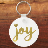 喜びと喜び喜び得と金ゴールドアート キーホルダー (正面)