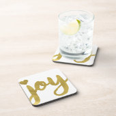喜びと喜び喜び得と金ゴールドアート コースター (右側)