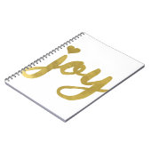 喜びと喜び喜び得と金ゴールドアート ノートブック (左側)