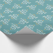 喜びと希望と平和ギフトの包装 ラッピングペーパー (角)