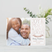 喜びと平和と愛を常に |バラ金ゴールドフェイク箔 シーズンカード (スタンド正面)