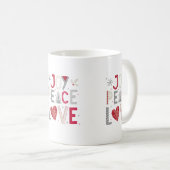 喜びと平和と愛 コーヒーマグカップ (正面右)
