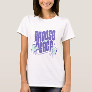 喜びと平和を選択かわいい感動的 Tシャツ
