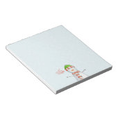 喜びと平和 |かわいい雪だるまクリスマス ノートパッド (アングル)