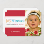 喜びと平和 シーズンカード (正面/裏面)