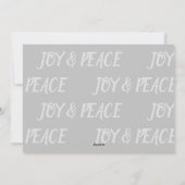 喜びと平穏のホリデーカード シーズンカード (裏面)