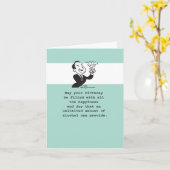 喜びと幸福のアルコールが提供できる カード (黄色い花)