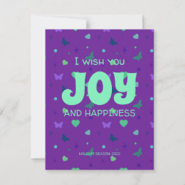 喜びと幸福の紫の緑 シーズンカード