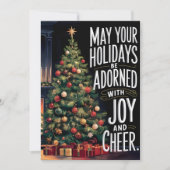 喜びと応援 – クリスマスカード (正面)