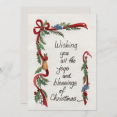 「喜びと恵み」グリーン・ガーラ縁どンド シーズンカード (正面/裏面)