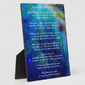 喜びと悲しみの上のカフリル・ジブラン フォトプラーク (側面)