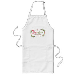 喜びと愛の幸せな休日 ロングエプロン