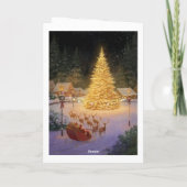 喜びと愛を広めるためのホリデーカード シーズンカード (裏面)