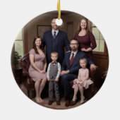 喜びと愛祝でクリスマスを楽しむ セラミックオーナメント (裏面)