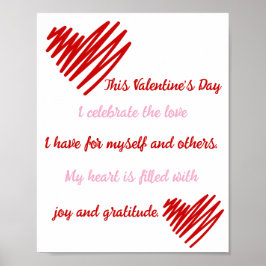 喜びと感謝を愛する ポスター