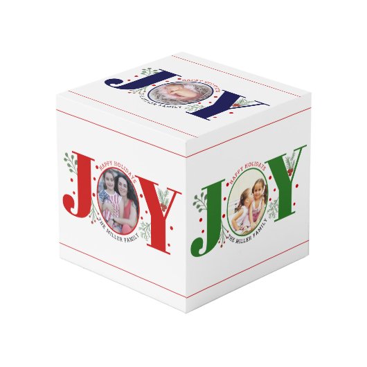 喜びと果実ハッピーホリデーズクリスマスフォト フォトキューブ (正面アングル)