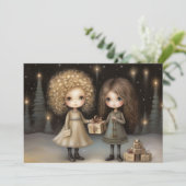 喜びと温もりを抱擁する：心からのクリスマス シーズンカード (スタンド正面)