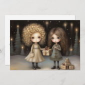 喜びと温もりを込めて：ハートフルなクリスマス シーズンカード (正面/裏面)