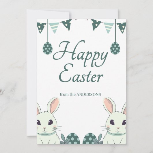 "喜びと祝：イースターがあなたを願う" シーズンカード (正面)