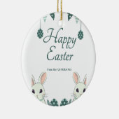 "喜びと祝:イースターがあなたを願う" セラミックオーナメント (右)
