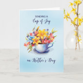 喜びと花の母の日を満喫 カード (黄色い花)