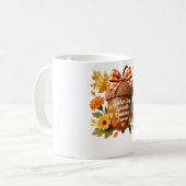 喜びと親切を振りかけるのまわりに コーヒーマグカップ (正面左)