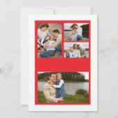 喜びと輝きのシンプルなホリデーカード 招待状 (裏面)