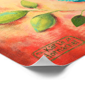 喜びとBe Gladアートプリントポスター ポスター (角)